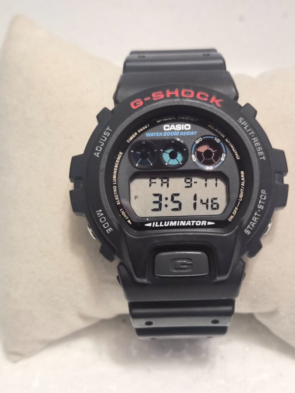 Casio G Shock Matte Black Digital